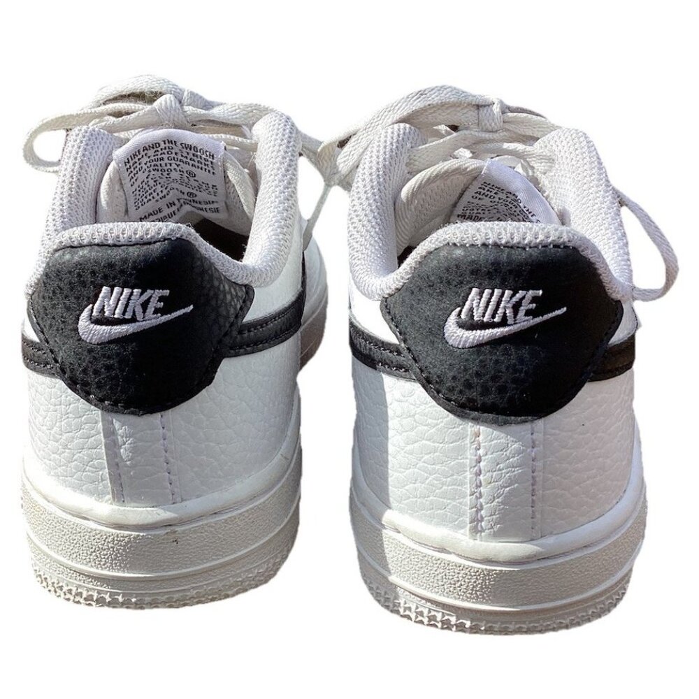 Nike Air Force 1 White Kids Model CZ1685-100 Size 1Y Swoosh Good Condition - Picture 4 of 7